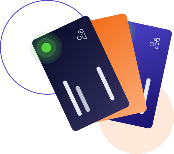 Illustration of three credentials