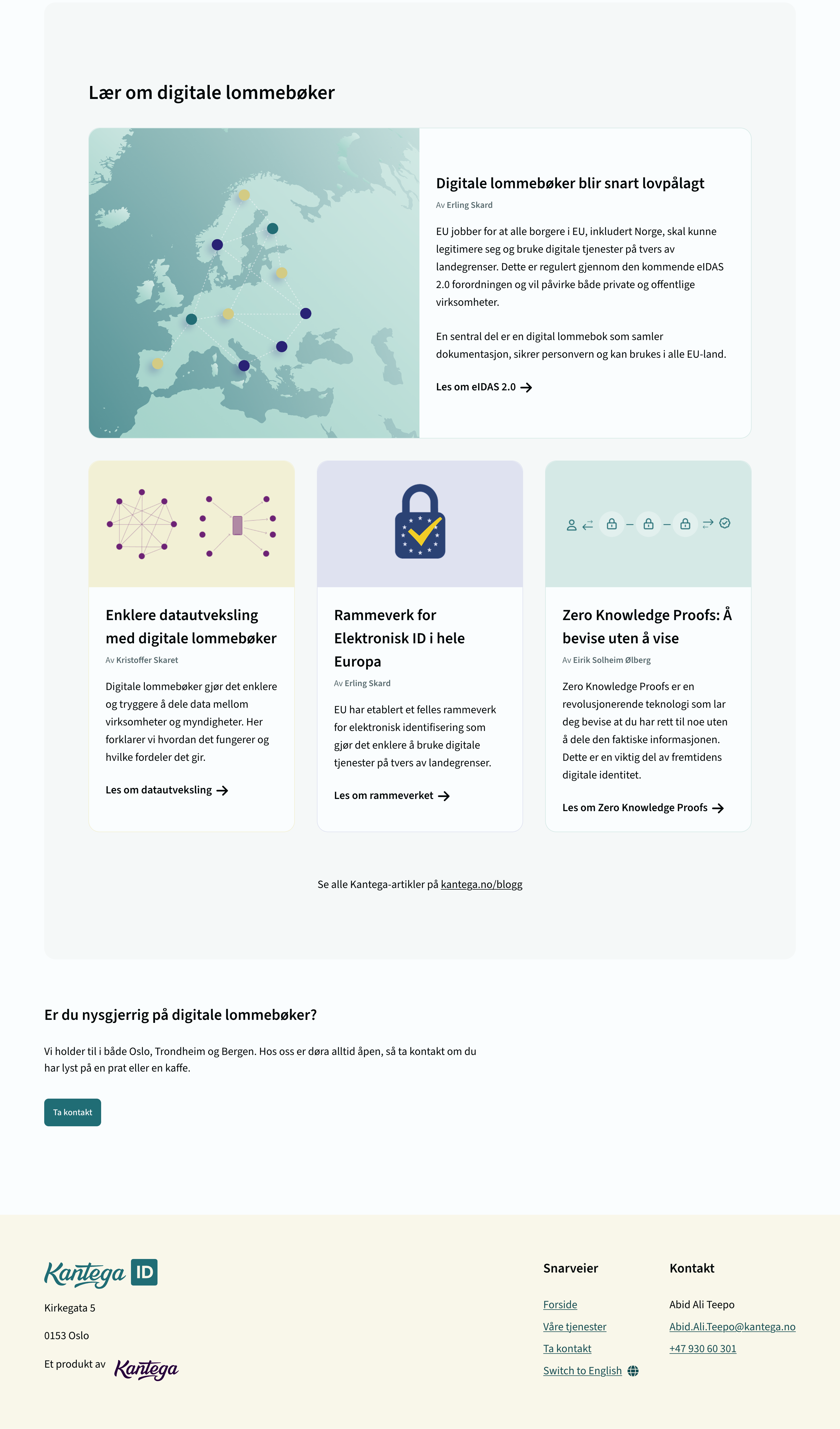 Image of kantega.id beside link